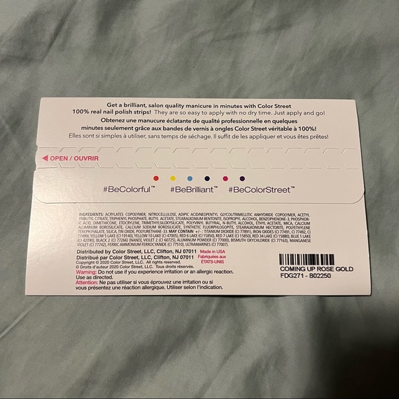 Color Street: Coming Up Rose Gold | Glitter Dipped Sparkle Party Metallic - Picture 5 of 8